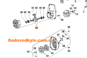Картер для мотопомпи Oleo-Mac SA 30 TLA (301000408)