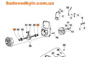 Сальник для мотопомпы Oleo-Mac SA 30 TLA (3050015AR)