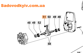 Сепаратор шатуна для мотопомпи Oleo-Mac SA 30 TLA (3037005R)