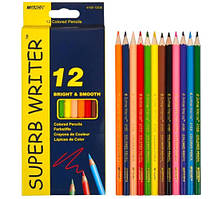 Олівці кольорові 12 кол. SUPER WRITTER 4100-12СВ Marco