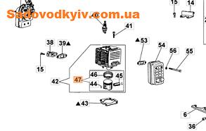 Поршень для мотопомпи Oleo-Mac SA 30 TLA (301000375B)