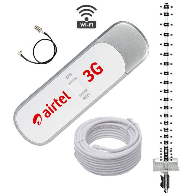 3G WI-FI комплект Інтернет на дачу (модем ZTE MF 70 + антена 21 Дб), фото 1