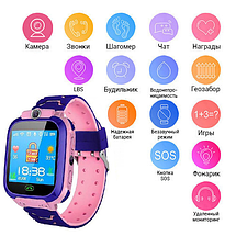 Дитячий розумний смарт годинник з GPS TD07, Smart baby watch з камерою, прослуховуванням, Годинник-телефон для дітей з трекером, фото 2