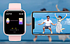 Фітнес браслет трекер Smart Band T80S, Розумні спортивні смарт годинник для здоров'я з температурою,, фото 2