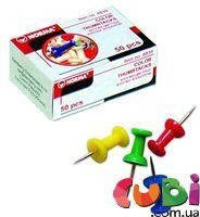 Канцелярські цвяшки пластмасові, кольорові арт. 4840 NORMA