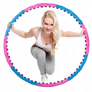 Обруч масажний для талії Springos Hula Hoop Спортивний хулахуп для схуднення фітнесу Магнітний обруч 100 см