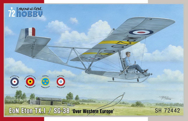 Пластикова модель 1/72 Special hobby 72442 німецький планер EoN Eton TX.1 / SG-38 ‘Over Western Europe’