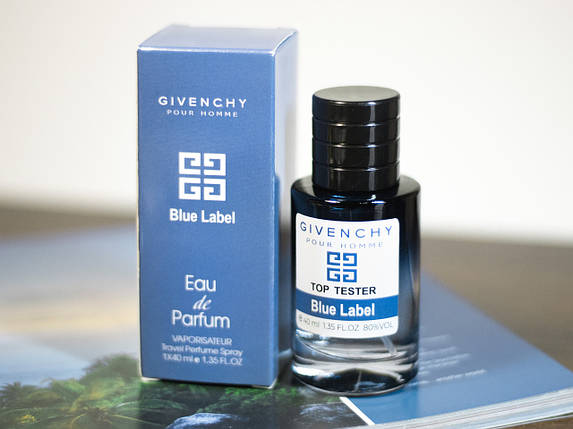 Givenchy Pour Homme Blue Label тестер 40 мл(Чоловіча парфумована вода Блю Лейбл від ЖИВАНШИ), фото 1