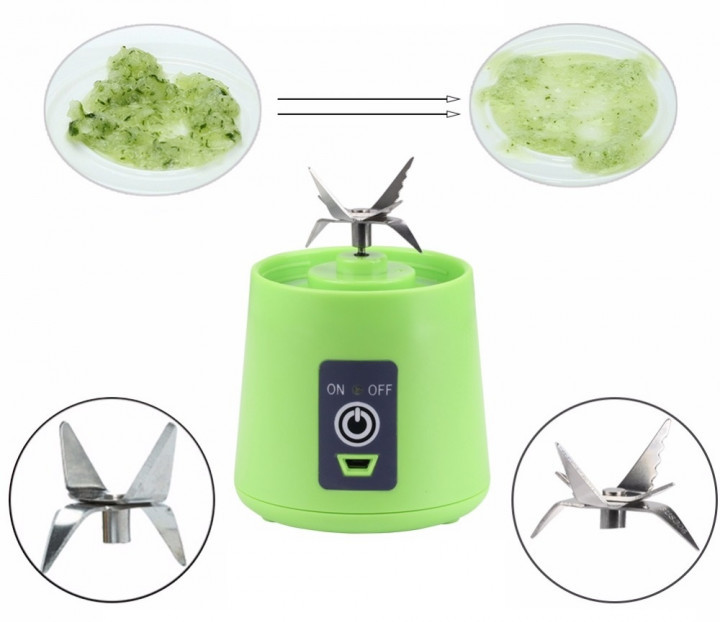Блендер Smart Juice Cup Fruits USB. Колір фіолетовий, фото 1