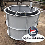 Форма металева МК-1500 стандарт, розбірна для колодяних кілець 1500 мм, фото 4