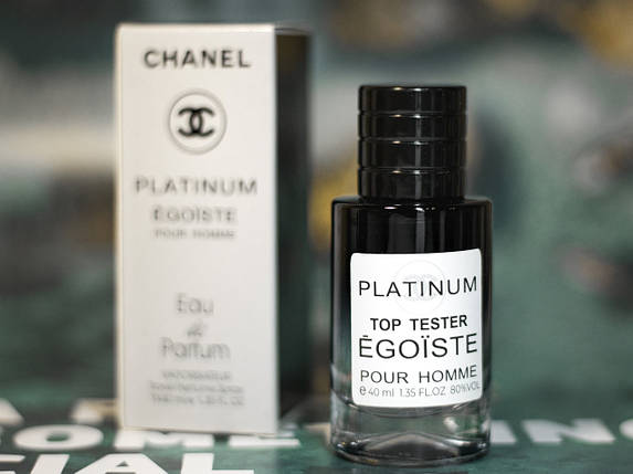 Chanel Egoiste Platinum tester 40 ml(Чоловіча парфумована вода Егоїст Платинум від ШАНЕЛЬ), фото 1