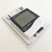 Термогігрометр Generic HTC-1 годинник будильник метеостанція, Термометр гігрометр в будь-якому місці