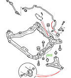 02-02 Сайлентблок переднього важеля Ford Mondeo FD, GD; 93BB3063AA; 6790115, фото 3