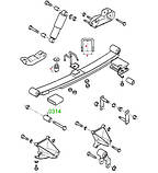 03-14 Втулка задньої ресори передня Ford Transit DY, Y; 95VB5781AA; 7328510, фото 3