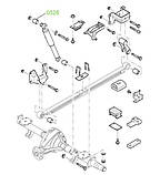 03-28 Втулка заднього амортизатора верхня Ford Transit FY, GY (Turkey); YC1518A034AA; 4056004, фото 3