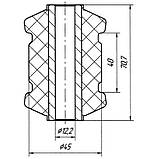 04-07 Сайлентблок заднього важеля Opel Omega-A, Omega-B, Senator-B, Vectra-A; 90223456; 423313, фото 2