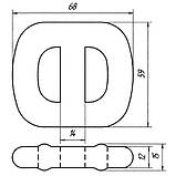 05-12 Кріплення глушника Opel Corsa, Omega-A, Vectra-A; Daewoo Lanos, Nexia, 90108055; 852716, фото 2