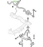 05-14 Втулка переднього стабілізатора (ф18) Opel Vectra-B, Astra-G+Zafira, Corsa-C; 90468567; 350130, фото 3