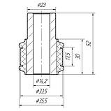05-26 Втулка переднього амортизатора нижня Opel Movano, Renault Master; 4500240; 7700310737, фото 2