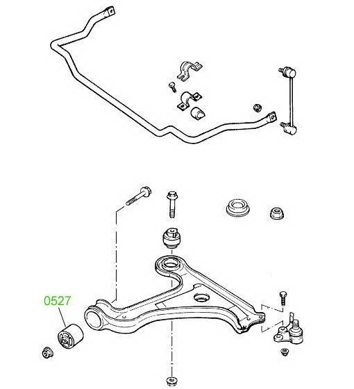 05-27 Сайлентблок переднего рычага передний усиленный Opel Omega-B; 90576775; 352302 - фото 4 - id-p3719350