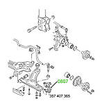 08-07 Пильовик шарової опори Seat Cordoba, Ibiza, Inca, Toledo; Volkswagen Golf, Caddy; 357407365, фото 3