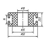 08-13 Втулка тяжкі стабілізатора Volkswagen Passat; 357411315C, фото 2