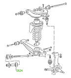 08-24 Втулка передньої розтяжки передня Volkswagen; T2 251407179, фото 4