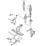 08-31 Втулка механізми переднього стабілізатора Skoda, Audi,Volkswagen, Seat; 1J0411327, фото 3