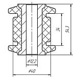 08-46 Сайлентблок переднього важеля передній Audi, Volkswagen, Scoda, Seat; 1K0407182, фото 2