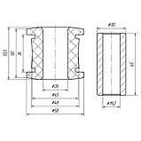 09-07 Сайлентбок переднього важеля передній з розпірною втулкою Fiat Ducato 94-; 1331940080, фото 2