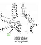09-07 Сайлентбок переднього важеля передній з розпірною втулкою Fiat Ducato 94-; 1331940080, фото 3