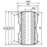 09-08 Сайлентблок ресори Fiat Ducato 94-, Citroen Jumper, Peugeot Boxer; 1304641080; 513173, фото 3