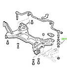 09-11 Втулка стійки стабілізатора нижня Fiat Ducato 94-; Citroen, Peugeot Boxer; 1300720080;, фото 4