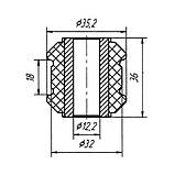 11-10 Втулка стабілізатора для Mercedes (Transporter, Truck) 507 — 814 D, VARIO; 6673200073, фото 2