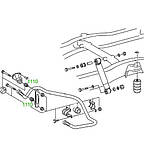 11-10 Втулка стабілізатора для Mercedes (Transporter, Truck) 507 — 814 D, VARIO; 6673200073, фото 3
