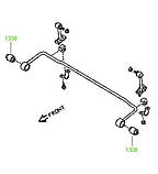 13-08 Сайлентблок стабілізатора задньої підвіски Nissan Maxima, Bluebird, Prairie; 5624301E01, фото 3
