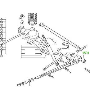 15-01 Сайлентблок продольной тяги задней подвески Mitsubishi