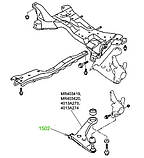 15-02 Сайлентблок переднього важеля передній Mitsubishi Lancer (CS, CT#) 2000-; MR403419, фото 3