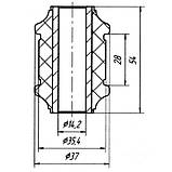 16-04 Сайлентблок поздовжньої тяги задньої підвіски задній Volvo 740, 760, 940, 960; 1229608; 859608, фото 2