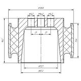 16-08 Сайлентблок реактивної штанги Volvo вантажні (Truck) B10 — B12, F10 — F16; 1591689; 20554908, фото 2