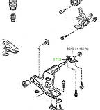 17-13 Сайлентблок переднього важеля 57х18х46 Mazda 323 (BA) 1994-1998, 323F (BA) 1994-2003; BC1D3446Y; BC1D3446V, фото 4