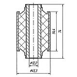 17-14 Сайлентблок переднього важеля задній Mazda 626 (GD) 1987-1991, 626 WAGON (GV) 1988-1997; GJ2134460B, фото 2