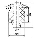 17-15 Сайлентблок переднього важеля передній Mazda 626 (GС) 1985-1987; G03034460D, фото 2