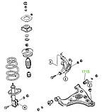 17-15 Сайлентблок переднього важеля передній Mazda 626 (GС) 1985-1987; G03034460D, фото 3