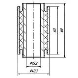 22-01 Втулка передньої ресори DAF LDV 400 Series, LDV Convoy; KAM2735; CER3086, фото 2