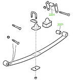 22-01 Втулка передньої ресори DAF LDV 400 Series, LDV Convoy; KAM2735; CER3086, фото 3