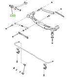 23-03 Сайлентблок поздовжньої тяги Hyundai Tucson 2004-; KIA Sportage 2004-; 551162E000, фото 4