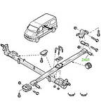 24-01 Втулка задньої ресори задня Renault Master 98-; 8200024454; 7700302152, фото 3
