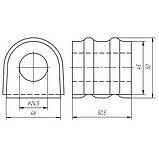 24-07 Втулка переднього стабілізатора Renault Master 98-; Opel Movano 98-; 7700309154; 9160511, фото 2
