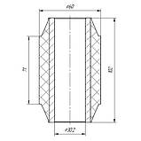 29-01 Сайлентблок напівресори 30х60х102 BPW VH VH; VO VO; 0203160600; 8241202905, фото 2
